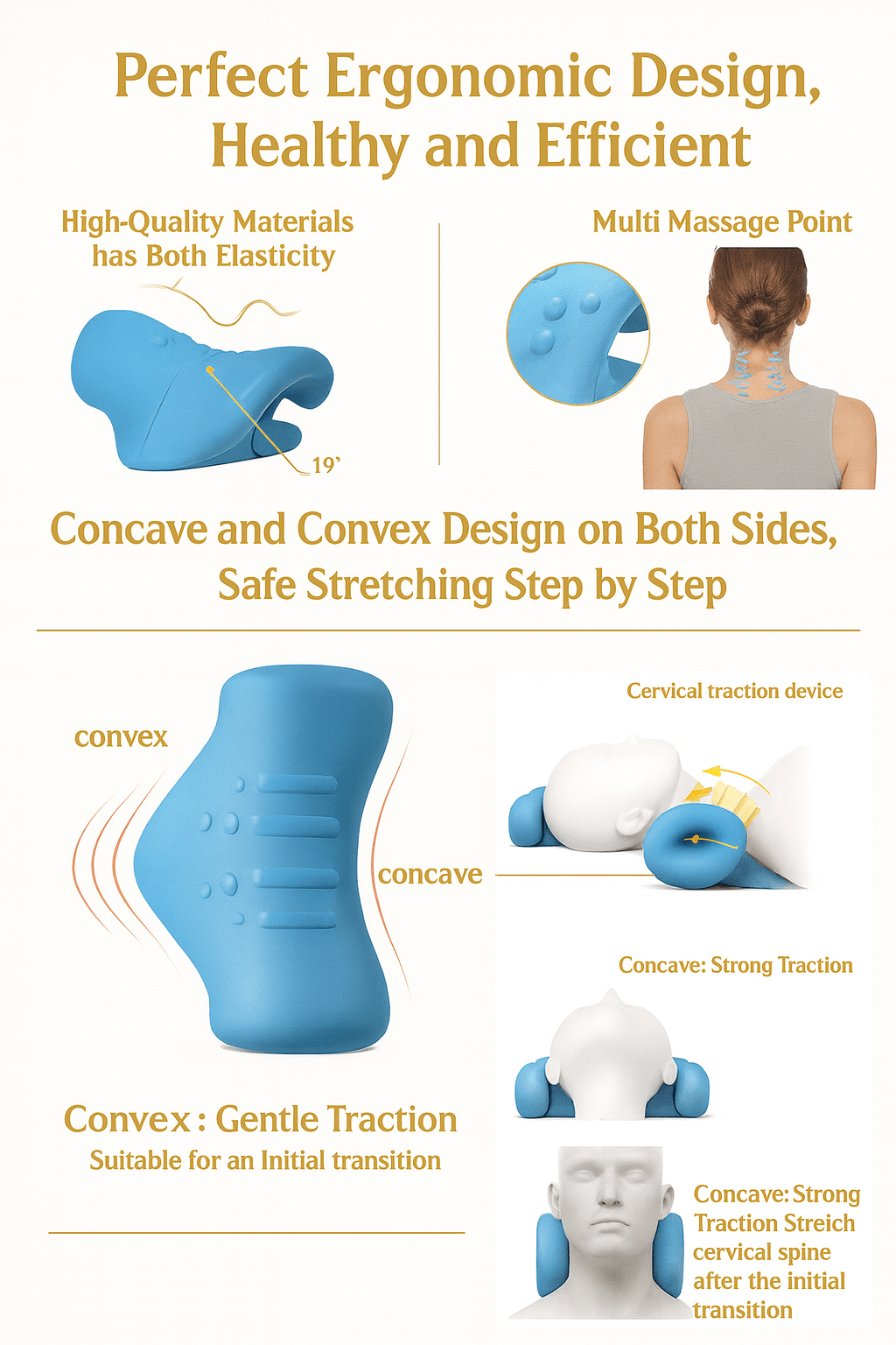 Shaped Pillow Neck Relaxer